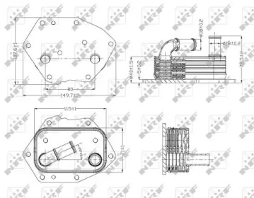 WILMINK GROUP wg1720054 -  масляный радиатор, двигательное масло